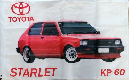 Toyota starlet flag - toyota, kp