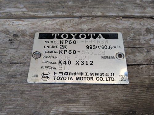Toyota starlet kp60 - toyota, genuine